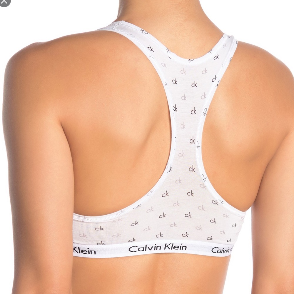 Calvin Klein Carousel Racerback Bralette - Picture 2 of 7